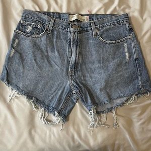 Levi’s Distressed Denim Shorts